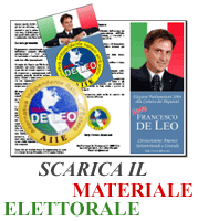 Scarica il materiale elettorale di Francesco de Leo - Elezioni 2006 - Camera dei Deputati - Alternativa Indipendente Italiani all'Estero - AIIE