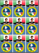 9 Volantini - Francesco de Leo - Voto Italiano all'Estero - Circoscrizione America Settentrionale e Centrale - Alternativa Indipendente Italiani all'Estero