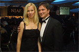 Francesco con la moglie Agnese al Gran Galá della National Italian American Foundation (NIAF)